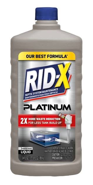 RID-X Platinum liquid septic system treatment bottle